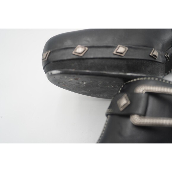 COLE HAAN Black Platform Silver Embellished Mule Slip-On Clog Size 9.5 - Picture 10 of 13